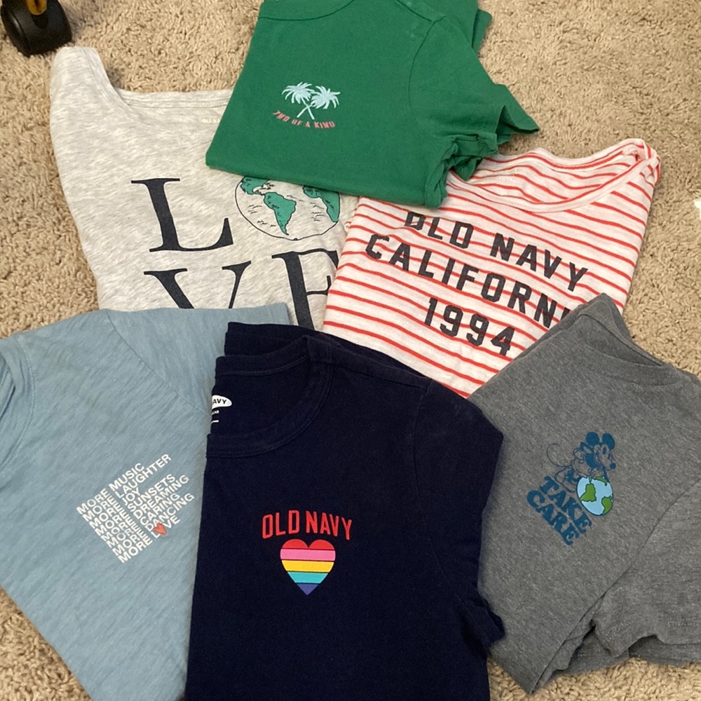 Set of 6 Old Navy Tees